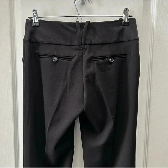 Ricki’s Black Trousers Flare Leg Relaxed Fit Dress Pants Mid  Rise Size 2 - Picture 9 of 16